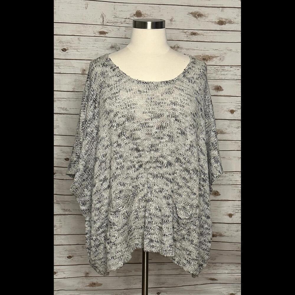 BCBG Max Azria Lagenlook oversized marled knit dolman sleeve sweater Size XXL